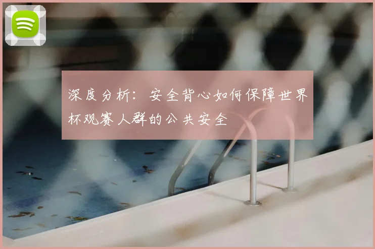 深度分析：安全背心如何保障世界杯观赛人群的公共安全