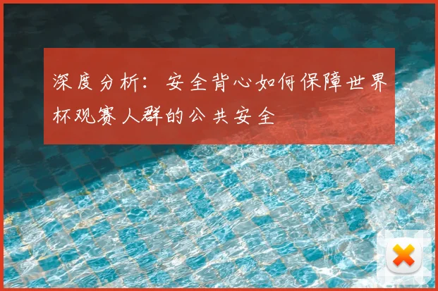 深度分析：安全背心如何保障世界杯观赛人群的公共安全